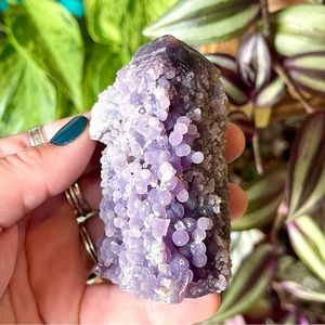 🍇Indonesian Botryoidal Grape Agate Crystal Tower Point🍇